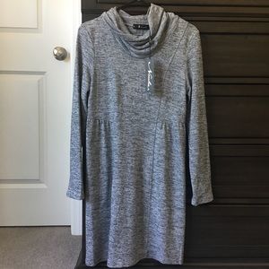 Neesha Heather sweater dress in grey